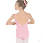Eurotard Girls Cotton Lycra® Pinch Front Camisole Leotard 10527C Pink