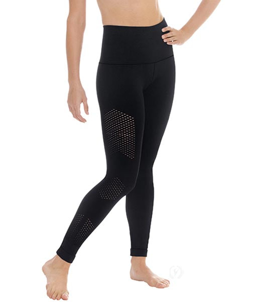 Eurotard 34954 Womens Macro Mesh Side Panel Compression Leggings with –  dancefashionssuperstore