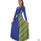 Eurotard 63867 Joyful Praise Asymmetrical Dress - CLEARANCE Royal/Lime