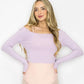 Aluvie Chloe Cropped Warm Up Top Lavender