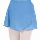 Eurotard 10362 Womens Chiffon Wrap Skirt Blue