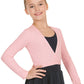 Eurotard 10523C Girls Long Sleeve Cotton Lycra® Ballet Wrap Sweater Pink