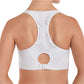 Eurotard 95622 Womens Adjustable High Impact Sports Bra White Back