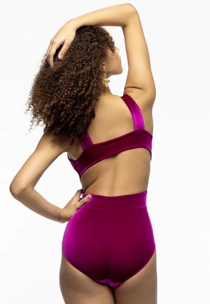 Eleve Jackie Leotard Imperial Velvet Back
