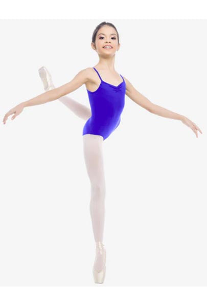 So Danca SL05 Steffi Child Camisole Leotard With Pinch Front Celestine Blue