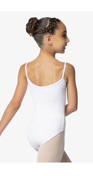 So Danca SL05 Steffi Child Camisole Leotard With Pinch Front White