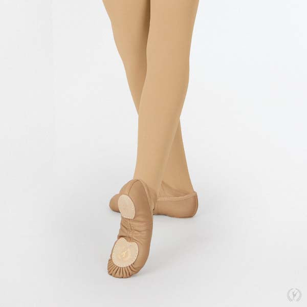 A2004C Coupe Split Sole Ballet Shoe Tan