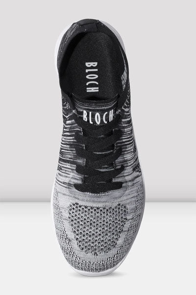 Bloch S0926G Childrens Omnia Lightweight Knitted Sneakers gray color swatch