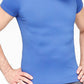 Body Wrappers-M400 Prowear Fitted Short Sleeved Shirt-Mens Royal