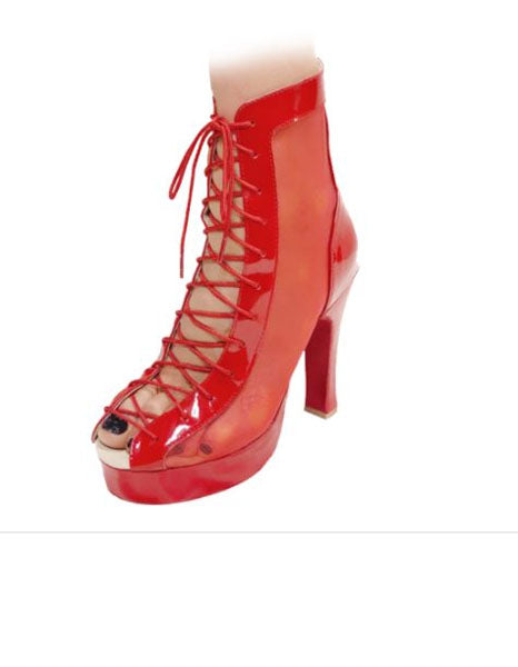 Kela ci Godiva Chic 1″Platform Red Sole 4″Heel Ballroom Shoes