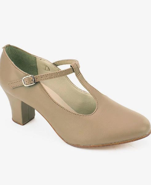 So Danca T-Strap Character Shoe Tan