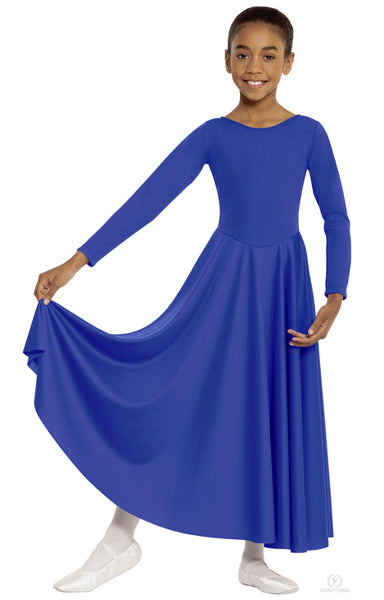 blue praise dance dress Hannah Dance dress/ Dance dress/ Royal blue yellow dress/ worship dress/ ballet dress/vestido de danza/ tunica/ tunic/ praise/ kingdom