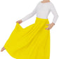 eurotard 13778 girls simplicity single panel skirt yellow