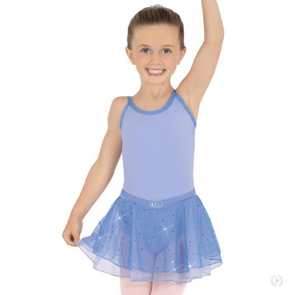 Eurotard Girls Sequin Camisole Dance Dress 0205 Blue
