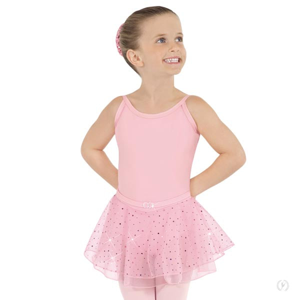 Eurotard Girls Sequin Camisole Dance Dress 0205 Pink