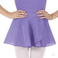 Eurotard 10127 Child Mock Wrap Chiffon Pull-On Skirt Lilac