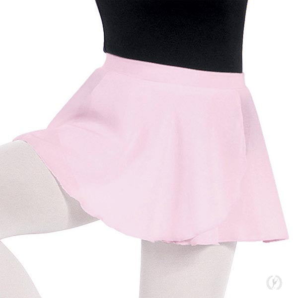 Eurotard 10127 Child Mock Wrap Chiffon Pull-On Skirt Pink