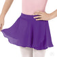 Eurotard 10127 Child Mock Wrap Chiffon Pull-On Skirt Purple