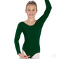 Eurotard Girls Cotton Lycra® Long Sleeve Leotard 10408 Hunter