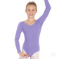 Eurotard Girls Cotton Lycra® Long Sleeve Leotard 10408 Lilac