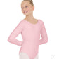 Eurotard Girls Cotton Lycra® Long Sleeve Leotard 10408 Pink