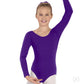 Eurotard Girls Cotton Lycra® Long Sleeve Leotard 10408 Purple