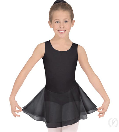 Eurotard Girls Cotton Lycra® Tank Dance Dress 10466 Black