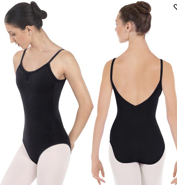 Eurotard 10527 Womens Cotton Lycra Pinch Front Camisole Leotard