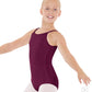 Eurotard Girls Cotton Lycra® Adjustable Strap Camisole Leotard 10819C Burgundy