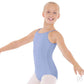 Eurotard Girls Cotton Lycra® Adjustable Strap Camisole Leotard 10819C Light Blue