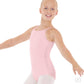Eurotard Girls Cotton Lycra® Adjustable Strap Camisole Leotard 10819C Light Pink