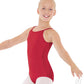 Eurotard Girls Cotton Lycra® Adjustable Strap Camisole Leotard 10819C Red