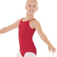 Eurotard Girls Cotton Lycra® Adjustable Strap Camisole Leotard 10819C Red