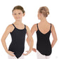 Eurotard Girls Cotton Lycra® Adjustable Strap Camisole Leotard 10819C Black