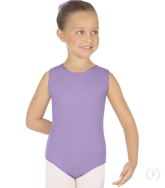 Eurotard 1089 Girls Cotton Lycra® Tank Leotard Lilac