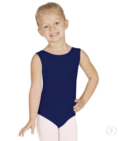 Eurotard 1089 Girls Cotton Lycra® Tank Leotard Navy