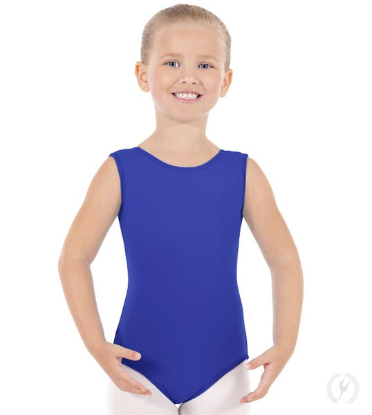 Eurotard 1089 Girls Cotton Lycra® Tank Leotard Royal