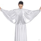 Eurotard 14739 Women's Guiding Light Metallic Mock Neck Praise Cape Silver