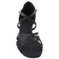 Very Fine 1613 2.5" Black Satin Ballroom Shoes