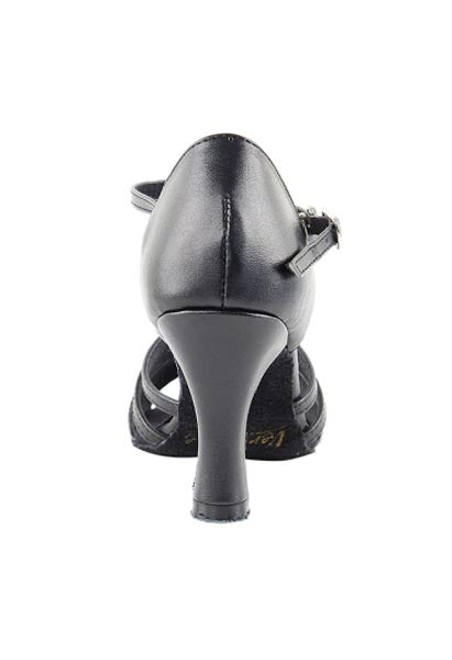 Very Fine 1683 2.5" Black Leather Ballroom Shoes