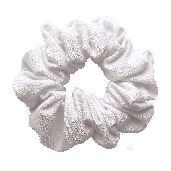 Eurotard 172 Cotton Lycra® Hair Scrunchie White