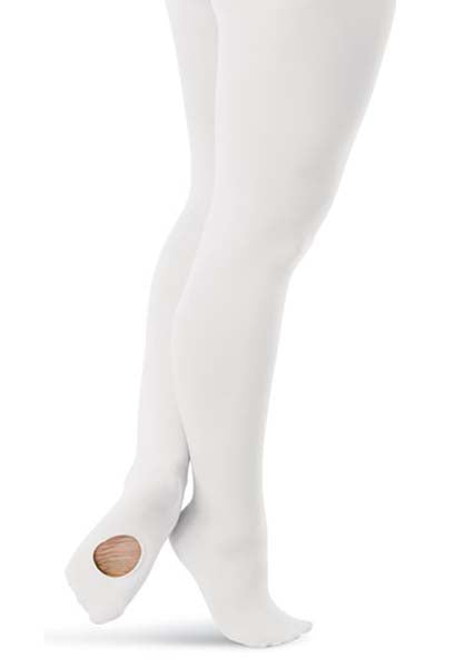 Capezio - 1916 Ultra Soft Self Knit Waistband Transition® Tight (3 Pack) Adult White