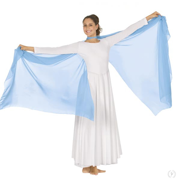 Eurotard 3900 Chiffon Split Center Dance Veil - CLEARANCE