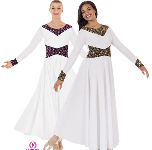 Eurotard  43866 Royalty Praise Dance Dress - CLEARANCE
