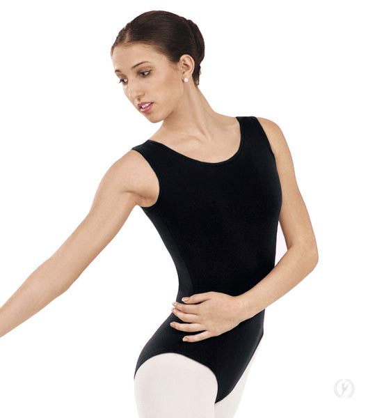 Eurotard 4402 Womens Microfiber Tank Leotard Black