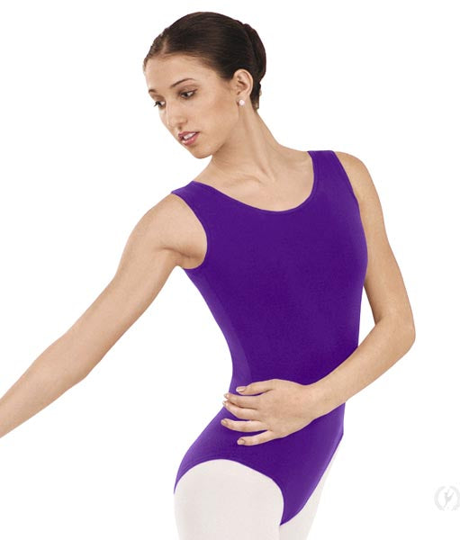 Eurotard 4402 Womens Microfiber Tank Leotard Purple