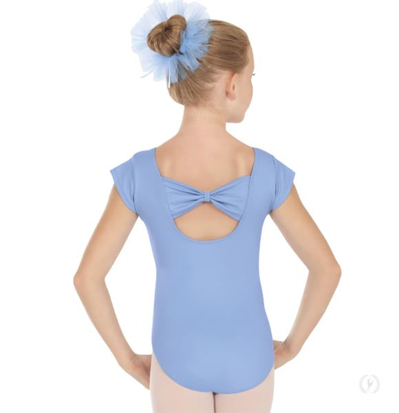 Eurotard 44286C Child Bow Back Leotard Light Blue