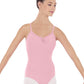 Eurotard 44527M Womens Microfiber Pinch Front Camisole Leotard ​Pink