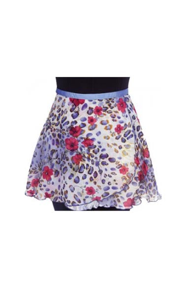 Dasha Designs 4593FF Ladies 12" Flora and Fauna Print Wrap Skirt