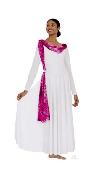 Eurotard 50123 Jewel Collection Versatile Drape Praise Dress - CLEARANCE Ruby